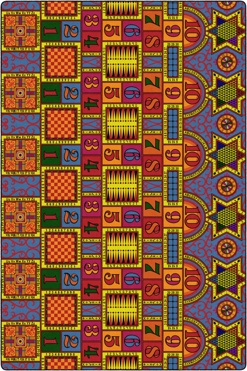 GAMES THAT TEACH RECTANGLE CARPETS 12' x 18'
