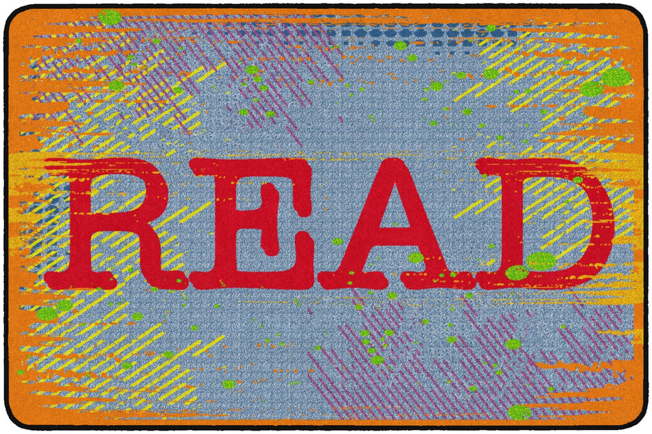READ - BRIGHT RECTANGLE CARPETS 4' x 6'