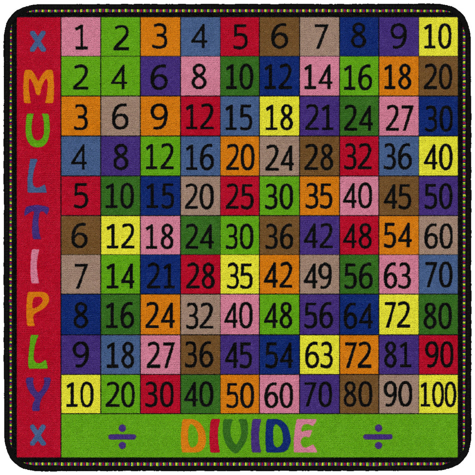 MULTIPLY AND DIVIDE SQUARE CARPETS 4' X 4'
