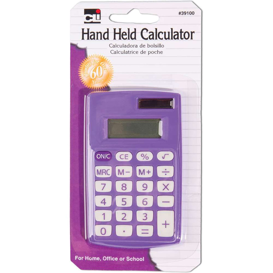 Hand Held Primary Calculator 8 Digit Display (Chl39100)