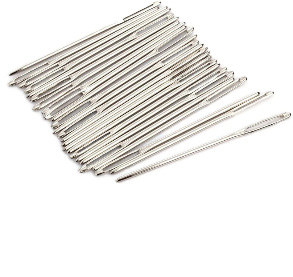 Large-Eyed Metal  Tapestry Needle, Size 18, Blunt Tip, Pack of 25