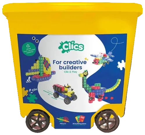 Clics Toys Rollerbox, 600 Pieces
