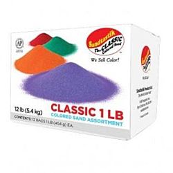 Sandtastik Colored Sand Class Pack Assortment #1 - Set of 12 one lb. bags