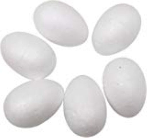 Styrofoam® Egg - 2-1/2" White 12/pkg.