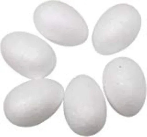 Styrofoam® Egg - 2-1/2" White 12/pkg.
