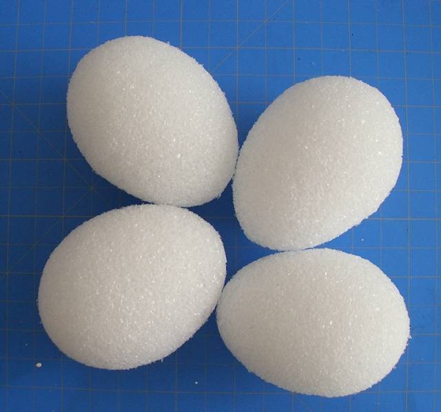 Styrofoam® Egg - 2-1/2" White 12/pkg.