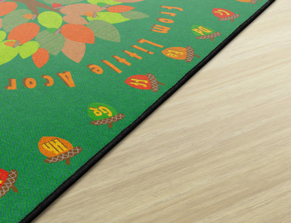 TALL OAKS FROM LITTLE ACORNS GROW RECTANGLE CARPETS 4' x 6'