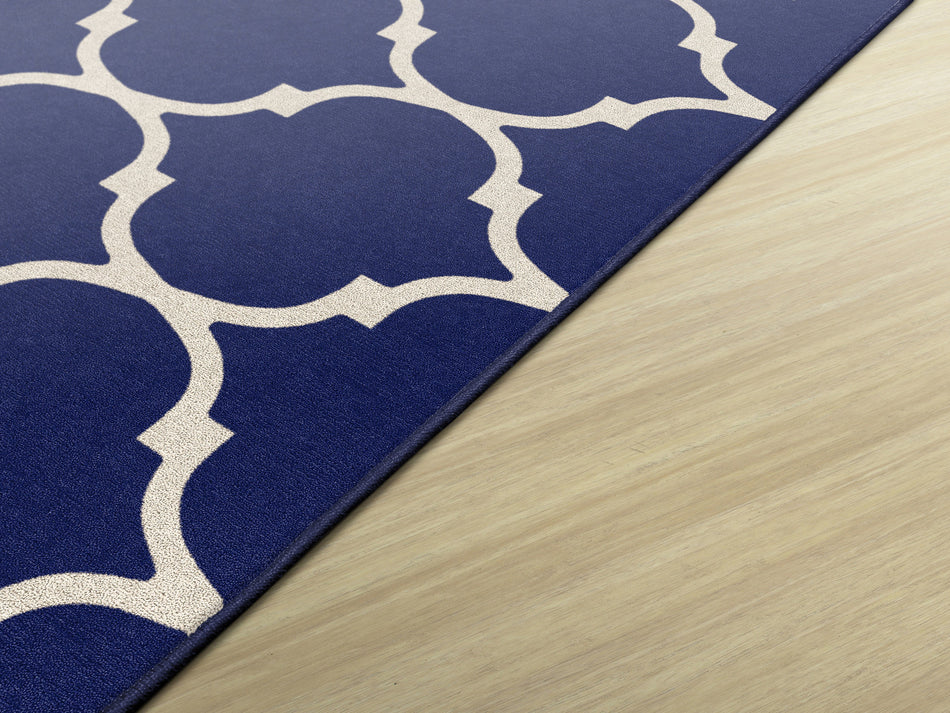 TRELLIS BLUE RECTANGLE CARPETS 6X9