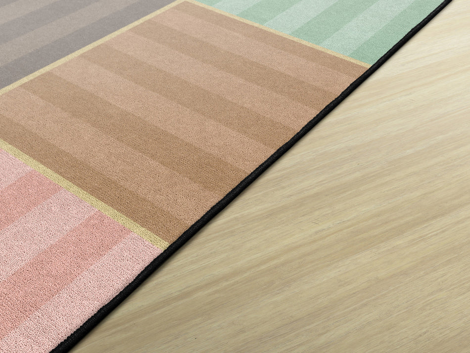 CALMING BLOCKS SOFT RECTANGLE CARPETS 7'6 x 12'