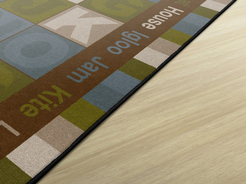 ABC WORDS ( TRANQUILITY) RECTANGLE CARPETS 5'10" x 8' 4"