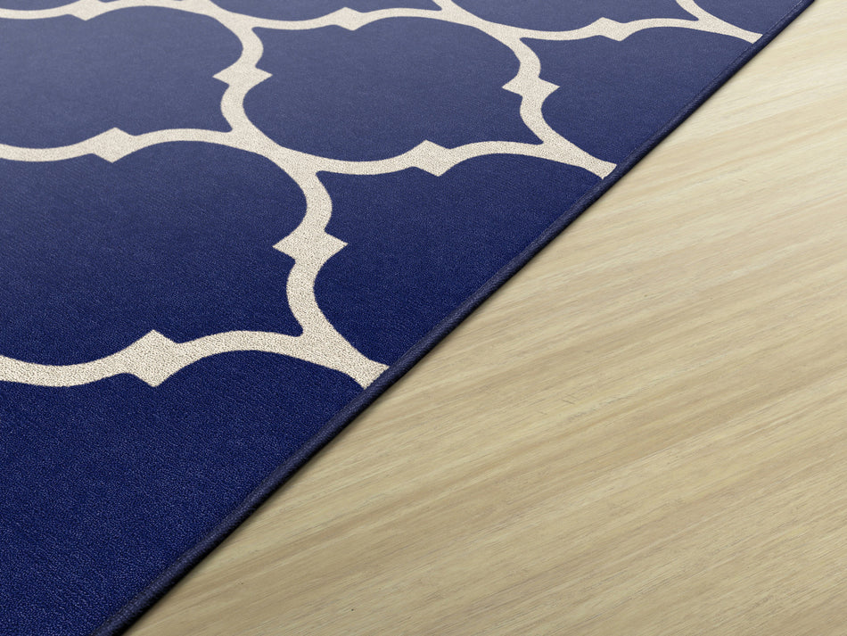 TRELLIS BLUE RECTANGLE CARPETS 8'4X12