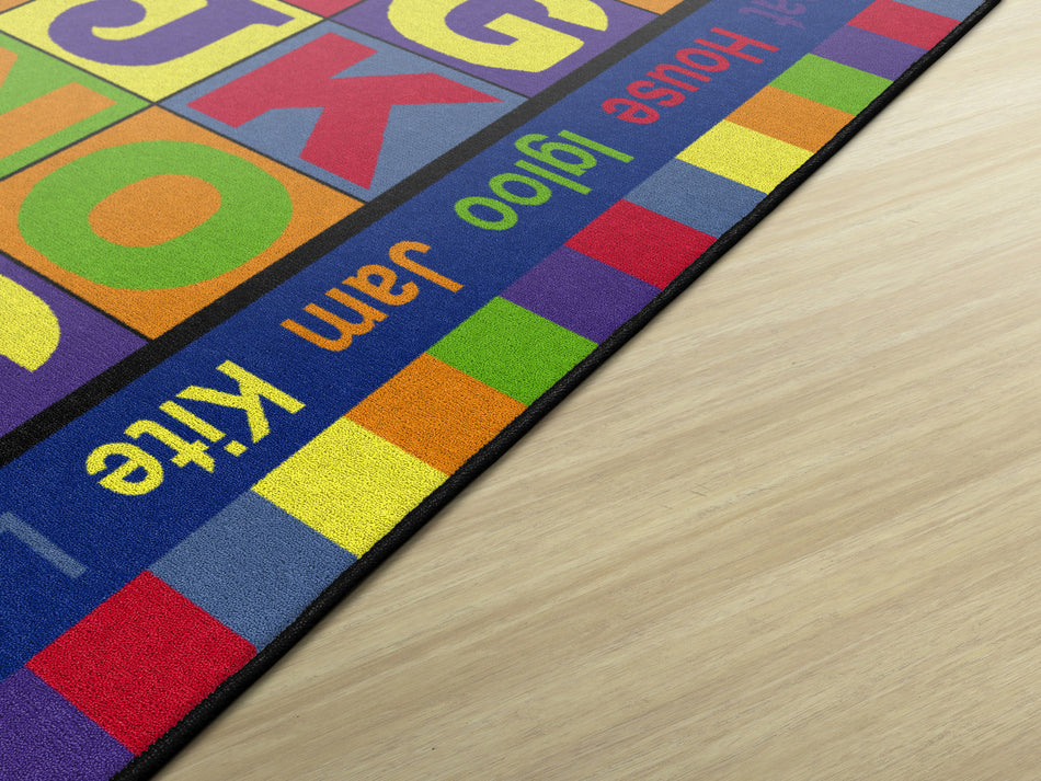 ABC WORDS RECTANGLE CARPETS 5'10" x 8' 4"