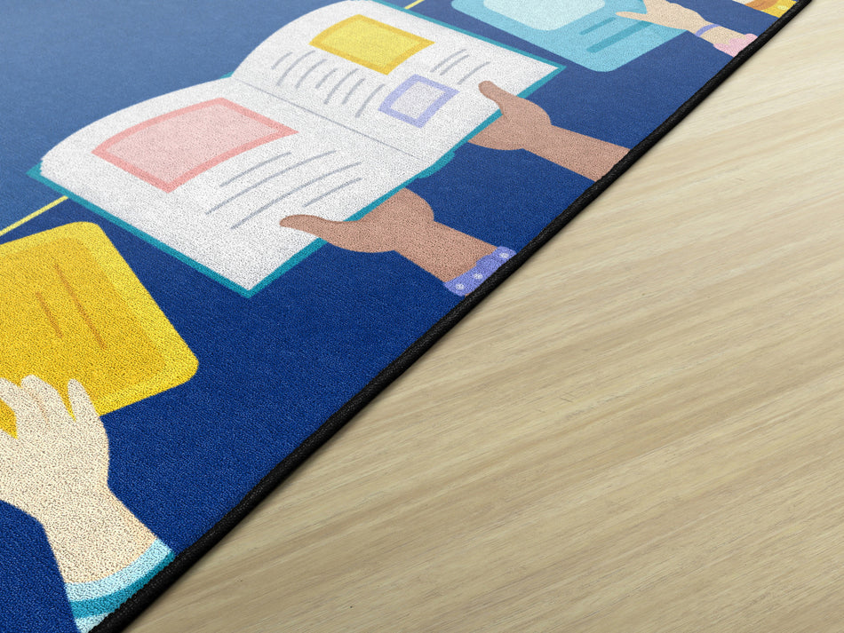 BOOK BORDER RECTANGLE CARPETS 7'6X12