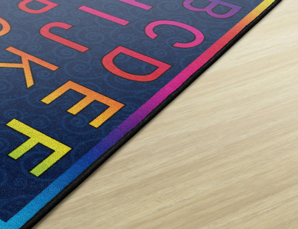 CHEERY ALPHABET RECTANGLE CARPETS 3' X 5'