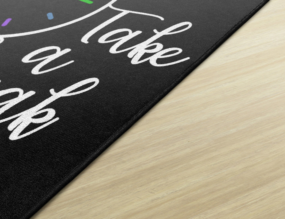 TAKE A BREAK RECTANGLE CARPETS 3' X 3'