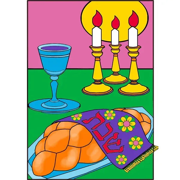 Judaic Canvas Art Boards - 5" x 7" - Shabbat - Pack of 12