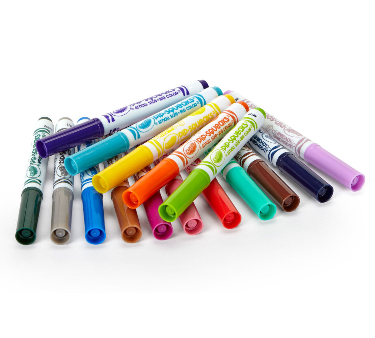 Crayola® Pip-Squeaks® Washable Markers, Skinnies, Fine Line, 16 colors, (BIN588146)