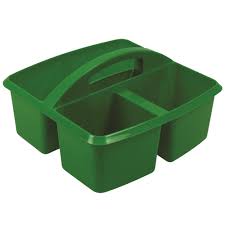 Small Utility Caddy, 9.25" x 9.25" x 5.25" - Green
