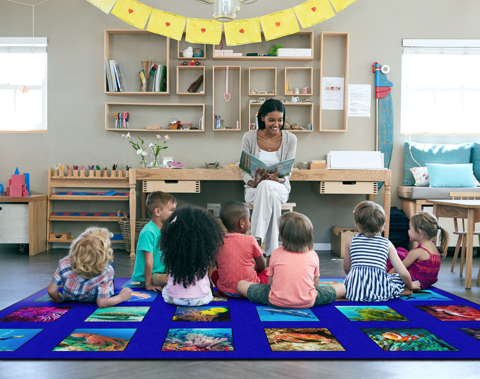 AROUND THE OCEAN RECTANGLE CARPETS 7' 6" x 12'