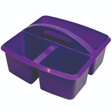 Small Utility Caddy, 9.25" x 9.25" x 5.25" - Purple
