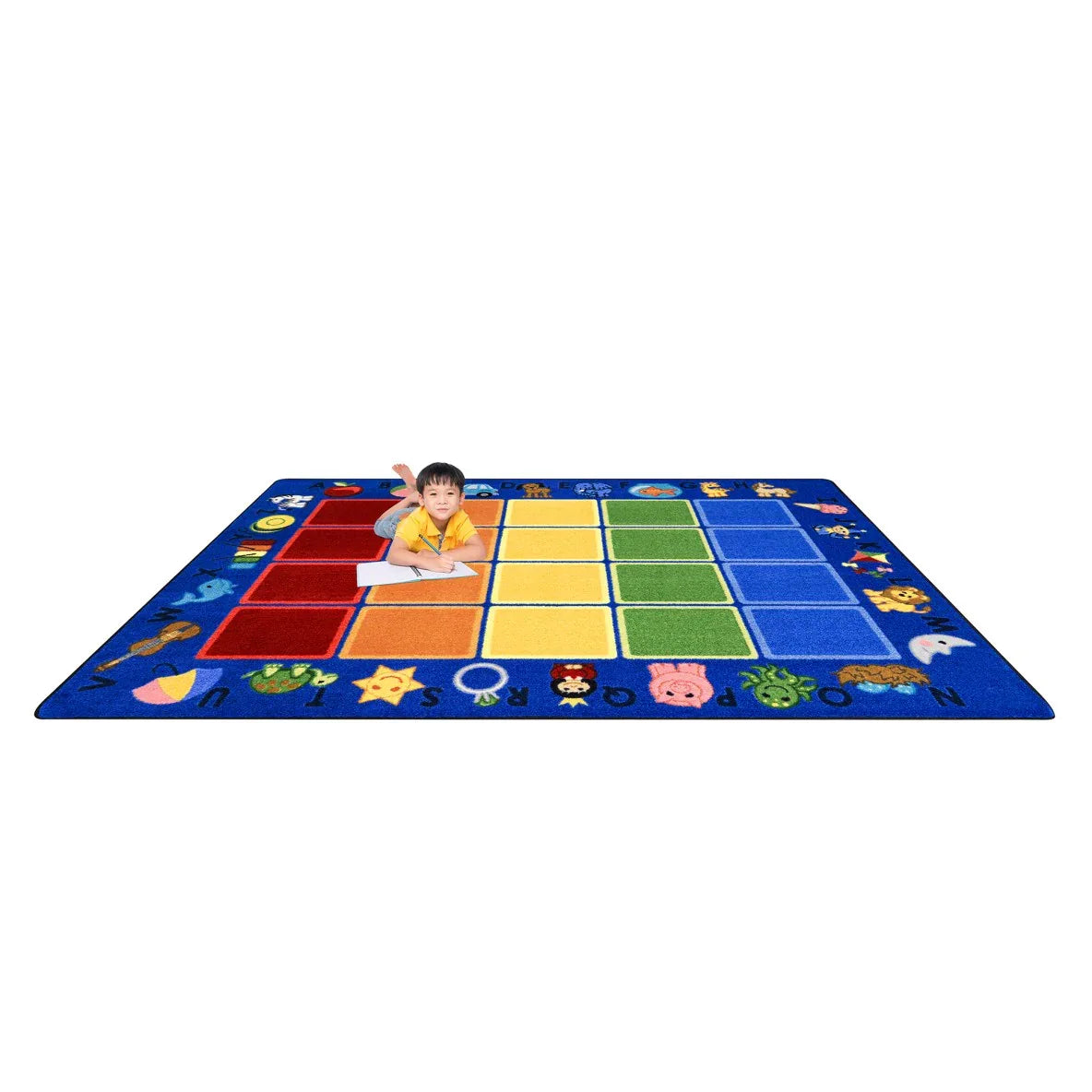 Smart Start 5'4" x 7'8" area rug in color Multi