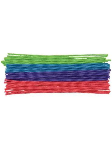 Spiral Stems, (Pipe Cleaners)12" Long, 6mm thick. Pack of 50