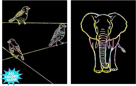 Scratch and Reveal "Now You See It!®" Art Paper, Color Splash, 8.5" x 11", 30 sheets, (DIXPAC4627)