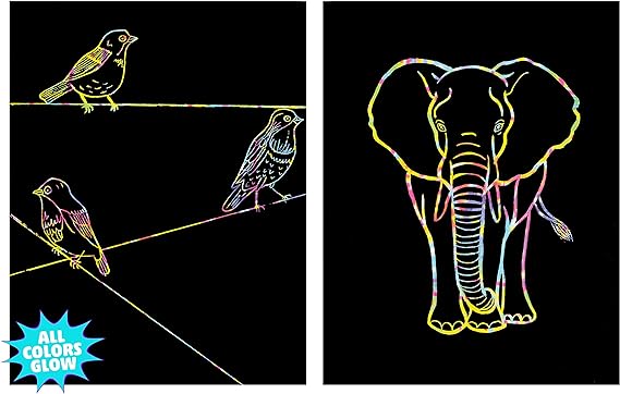 Scratch and Reveal "Now You See It!®" Art Paper, Color Splash, 8.5" x 11", 30 sheets, (DIXPAC4627)