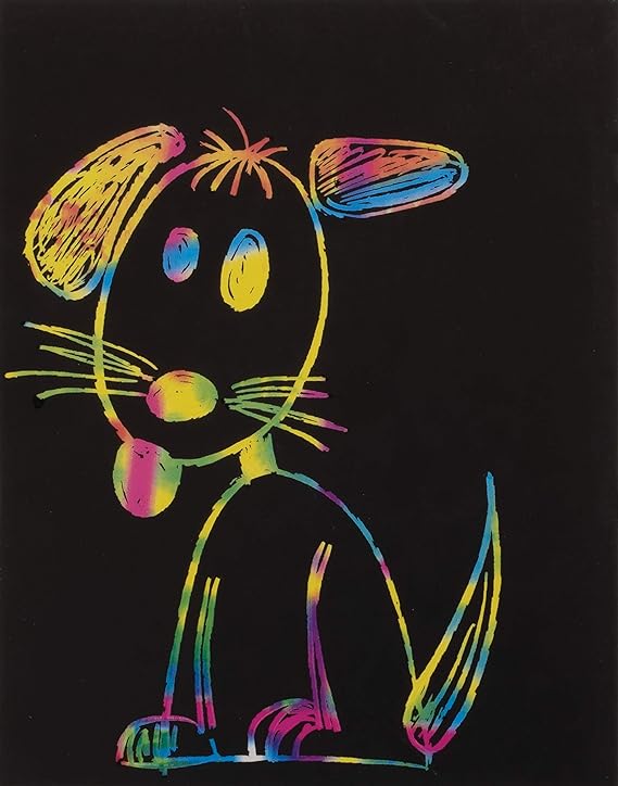 Scratch and Reveal "Now You See It!®" Art Paper, Color Splash, 8.5" x 11", 30 sheets, (DIXPAC4627)