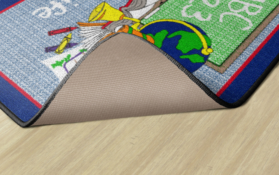 TEACHING LIFE - BLUE RECTANGLE CARPETS 2' x 3'