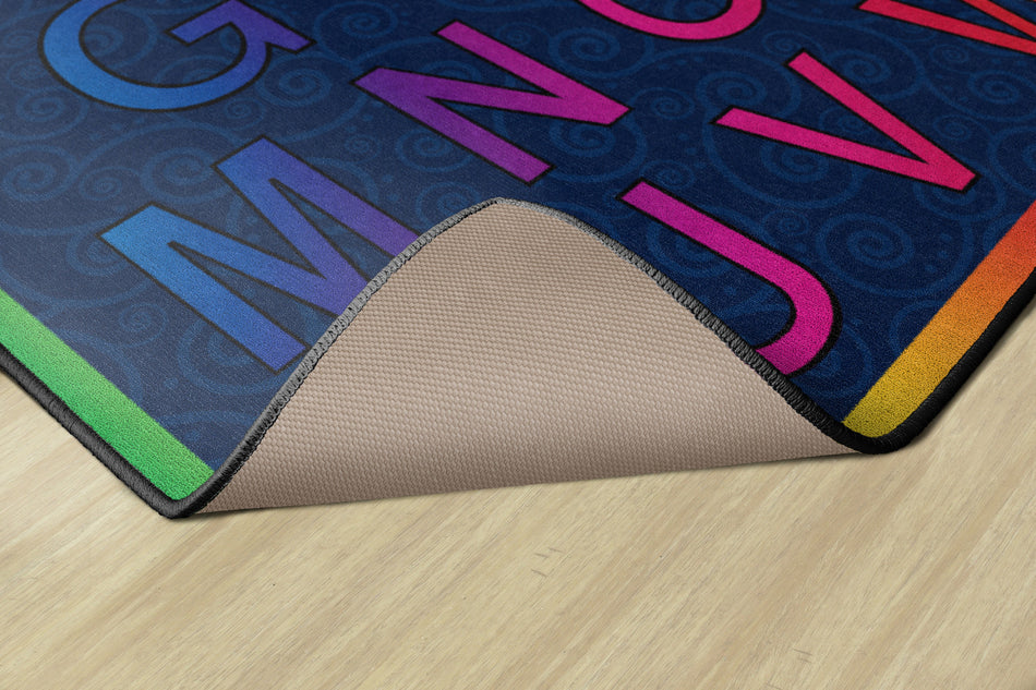 CHEERY ALPHABET RECTANGLE CARPETS 5' X 8'