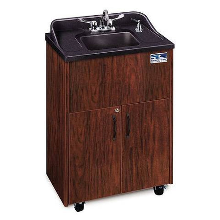 Children and Adults classroom Sink, Black, Cherry, Mahogany or Maple Cabinet With Stainless Steel Single Basin and White Counter top