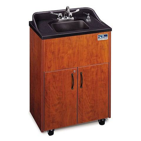 Children and Adults classroom Sink, Black, Cherry, Mahogany or Maple Cabinet With Stainless Steel Single Basin and White Counter top