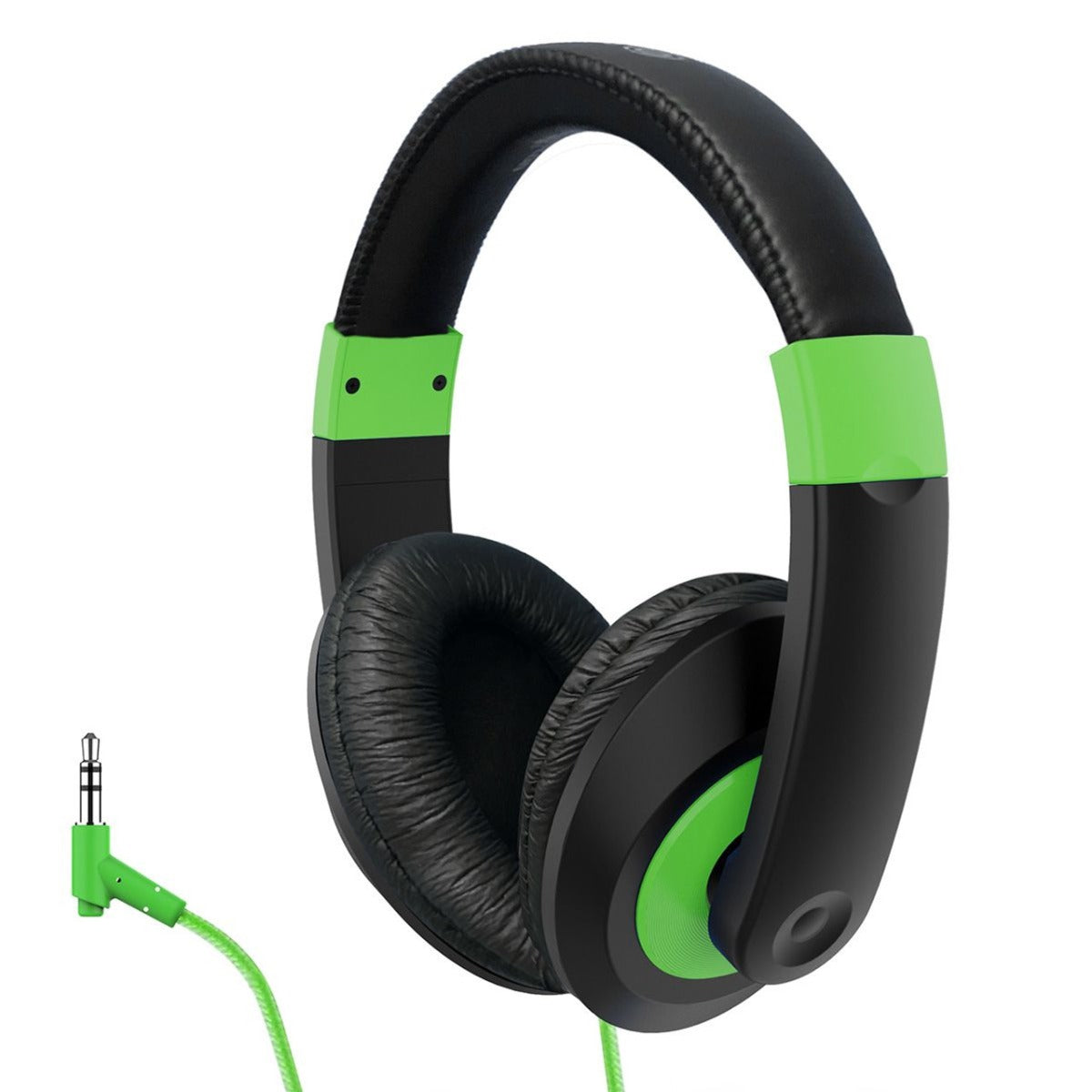 HamiltonBuhl® Smart-Trek™ Headphone, NO MICROPHONE - GREEN Accents