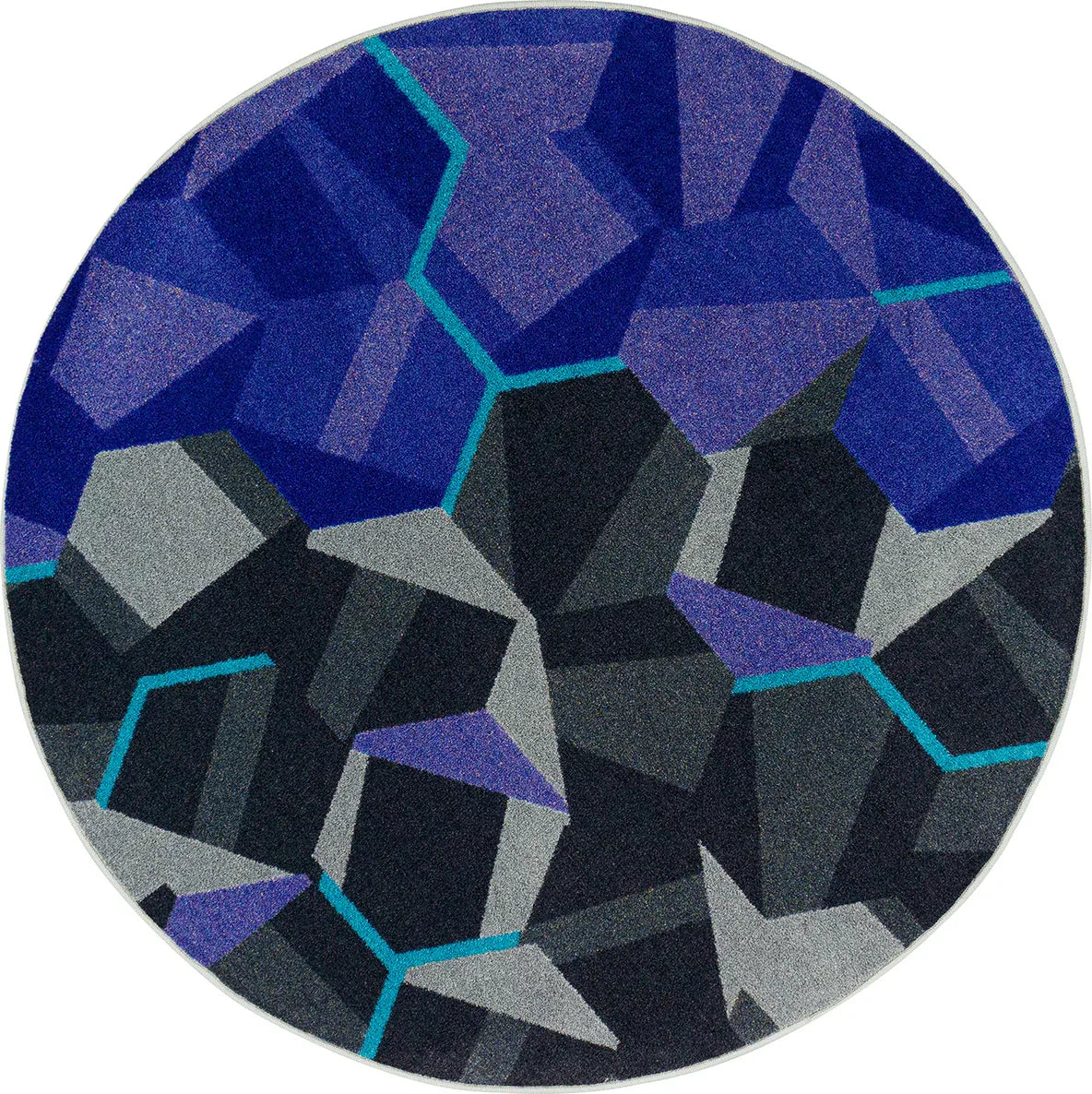 Stealth 13'2" Round area rug in color Violet