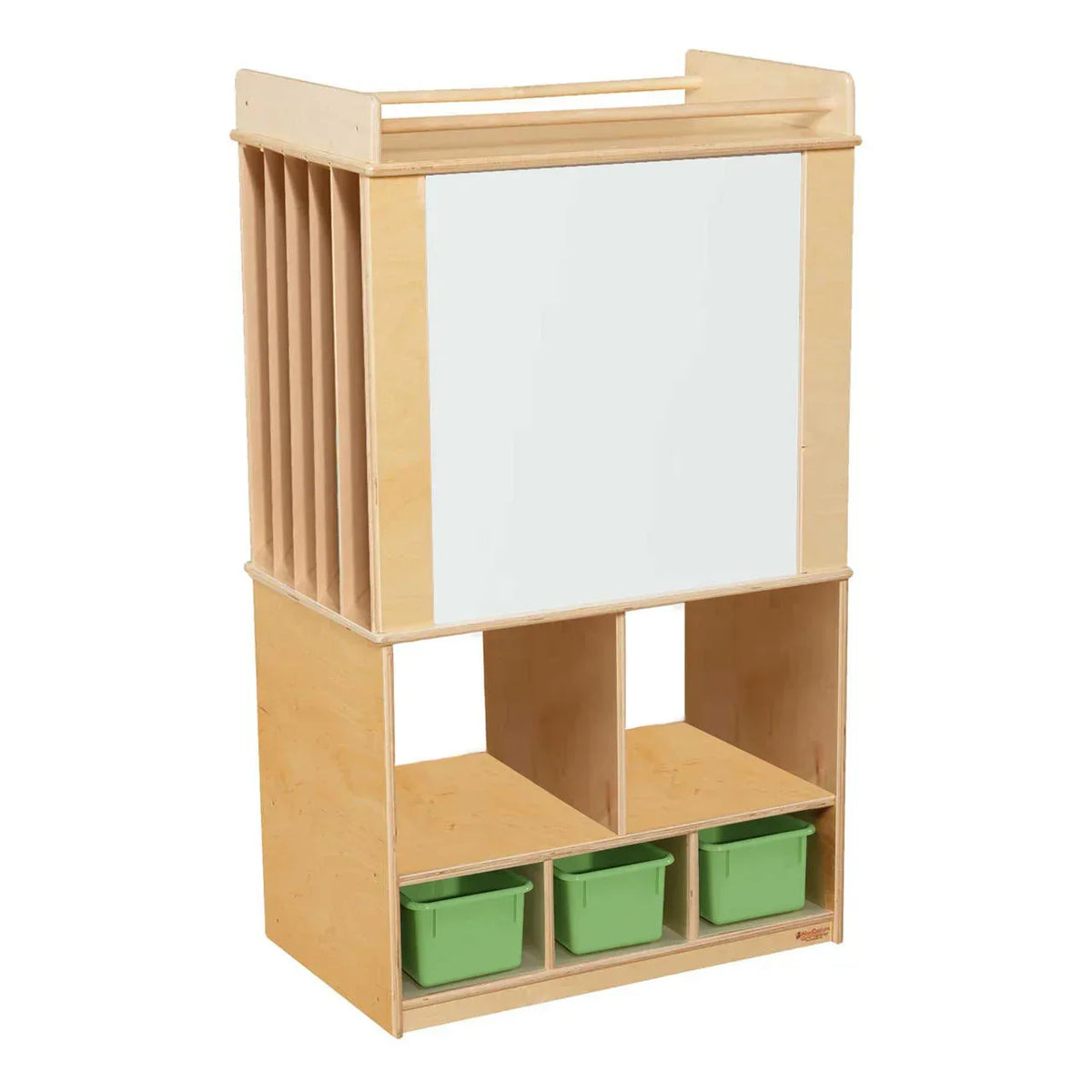 Store-It-All Teaching Center with (3) Lime Green Pastel Trays