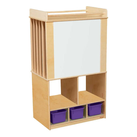 Store-It-All Teaching Center with (3) Purple Pastel Trays