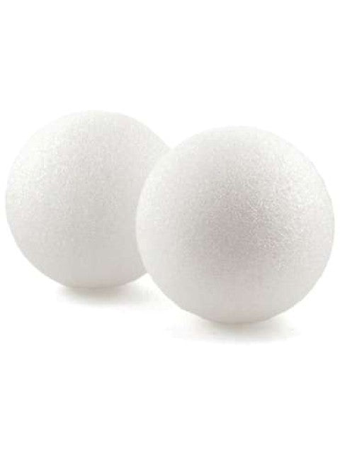 Styrofoam® Ball - 6" diameter White 6/Package