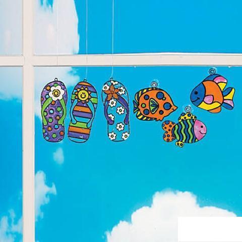 Tropical Suncatcher Craft Kit - 24 Project Pack