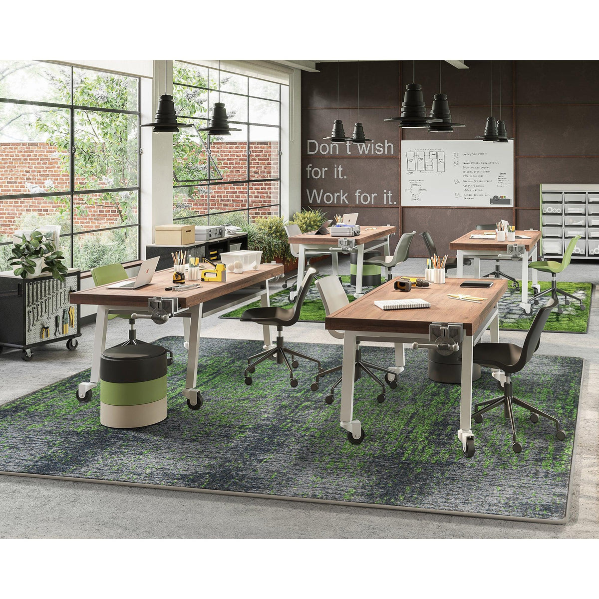 Surface Tension 7'8" x 10'9" area rug in color Meadow
