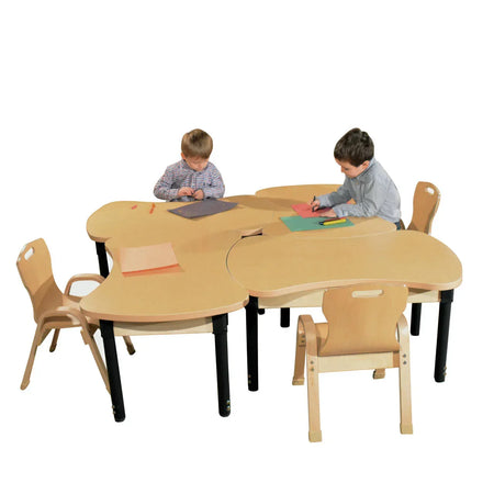 Synergy Junction 24" x 36" High Pressure Laminate Table with Hardwood Legs- 14"