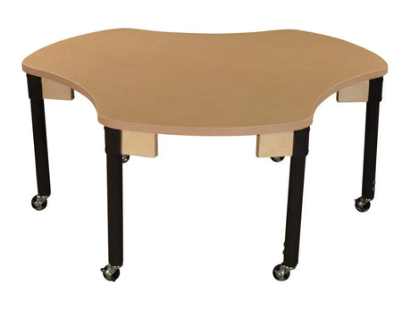 Synergy Union 44" x 48" High Pressure Laminate Group Table with Hardwood Legs- 14"