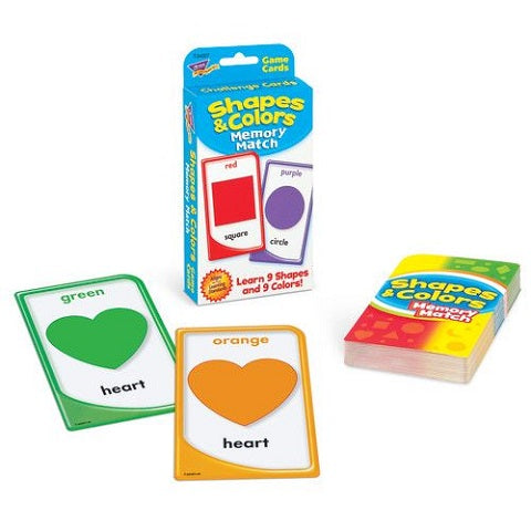 Shapes & Colors Memory Math Challenge Cards, T-24007