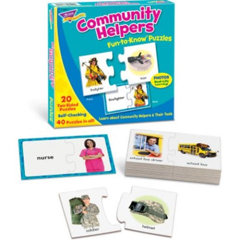Fun-to-Know Puzzles, Community Helpers, T-36011