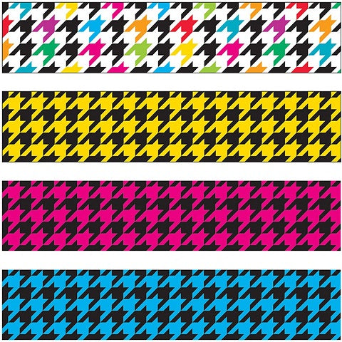 Trend Enterprises® Trimmer & Border Variety Pack, Houndstooth Mix (T-85901)