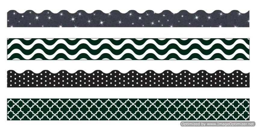 Trend Enterprises Black & White Terrific Trimmers Variety Pack (T-90827)