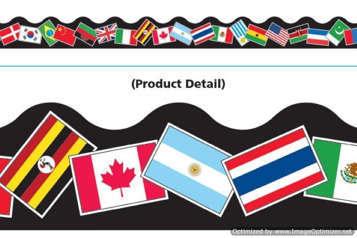 Trend Enterprises World Flags Terrific Trimmers (T-91352)