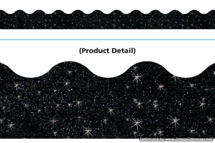 Trend Enterprises Black Sparkle Terrific Trimmers (T-91417)