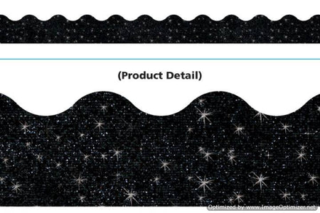 Trend Enterprises Black Sparkle Terrific Trimmers (T-91417)