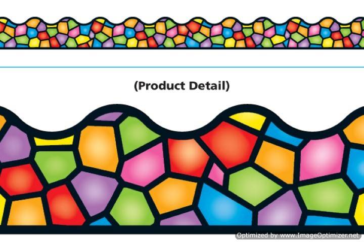 Trend Enterprises Stained Glass Terrific Trimmers (T-92136)